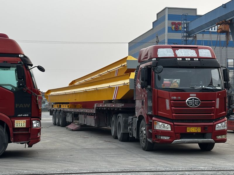 電動(dòng)單梁起重機(jī) LD10t-15.18m 制作完成  裝車(chē)發(fā)出